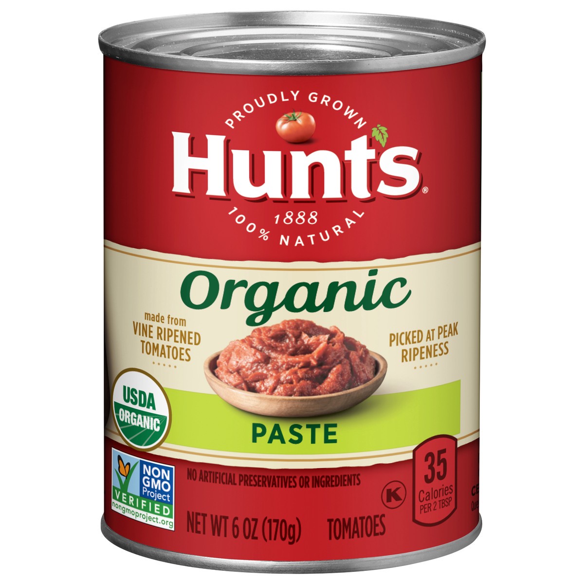 slide 1 of 5, Hunt's Organic Tomato Paste 6 oz, 6 oz