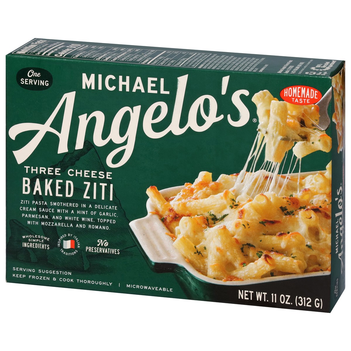 slide 7 of 14, Michael Angelo's Baked Three Cheese Ziti 11 oz, 11 oz