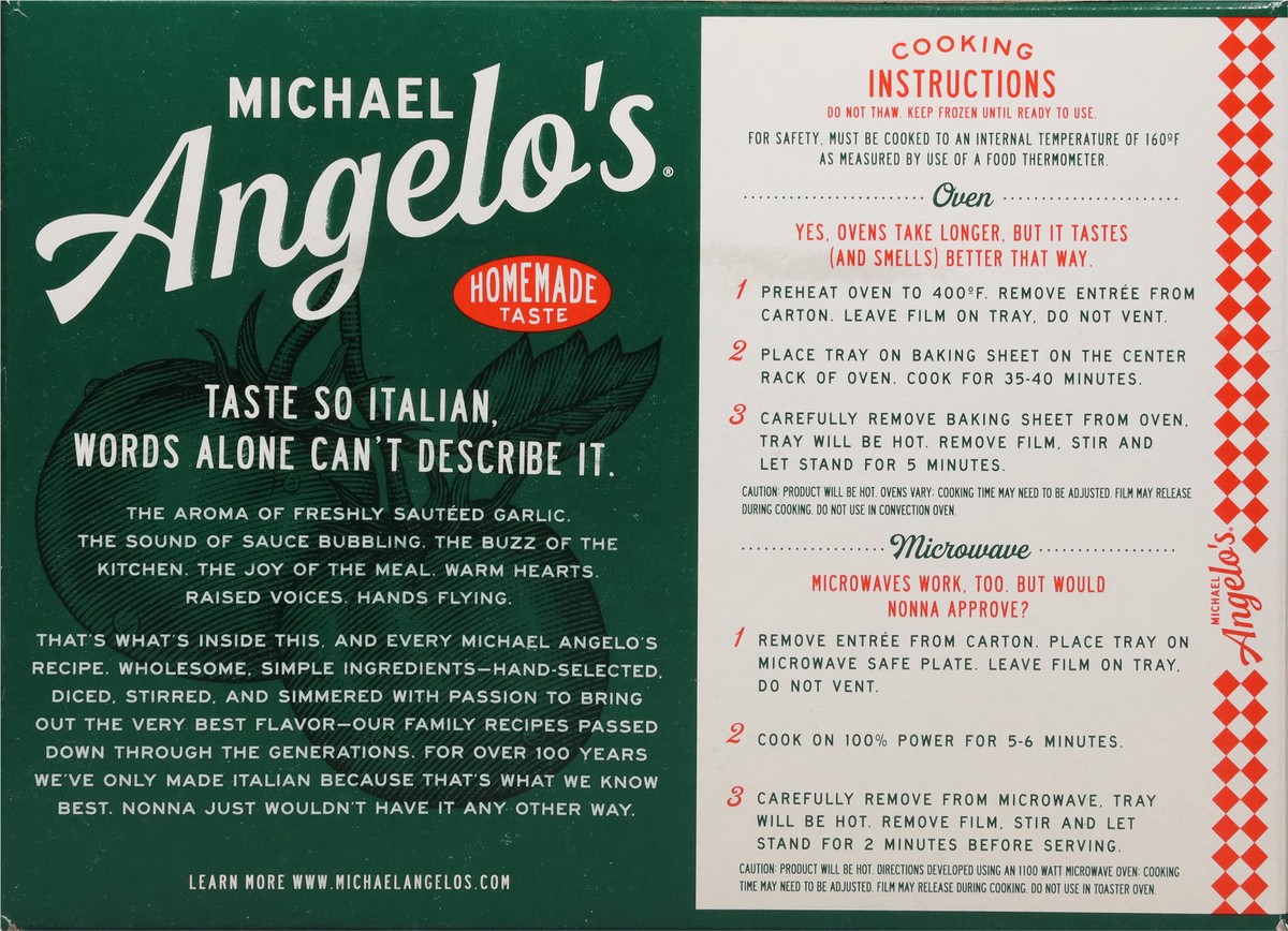 slide 11 of 14, Michael Angelo's Baked Three Cheese Ziti 11 oz, 11 oz