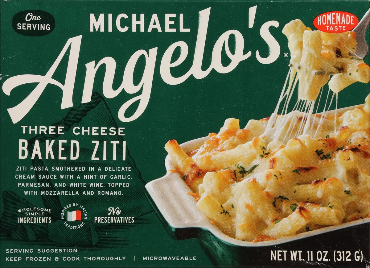 slide 8 of 14, Michael Angelo's Baked Three Cheese Ziti 11 oz, 11 oz