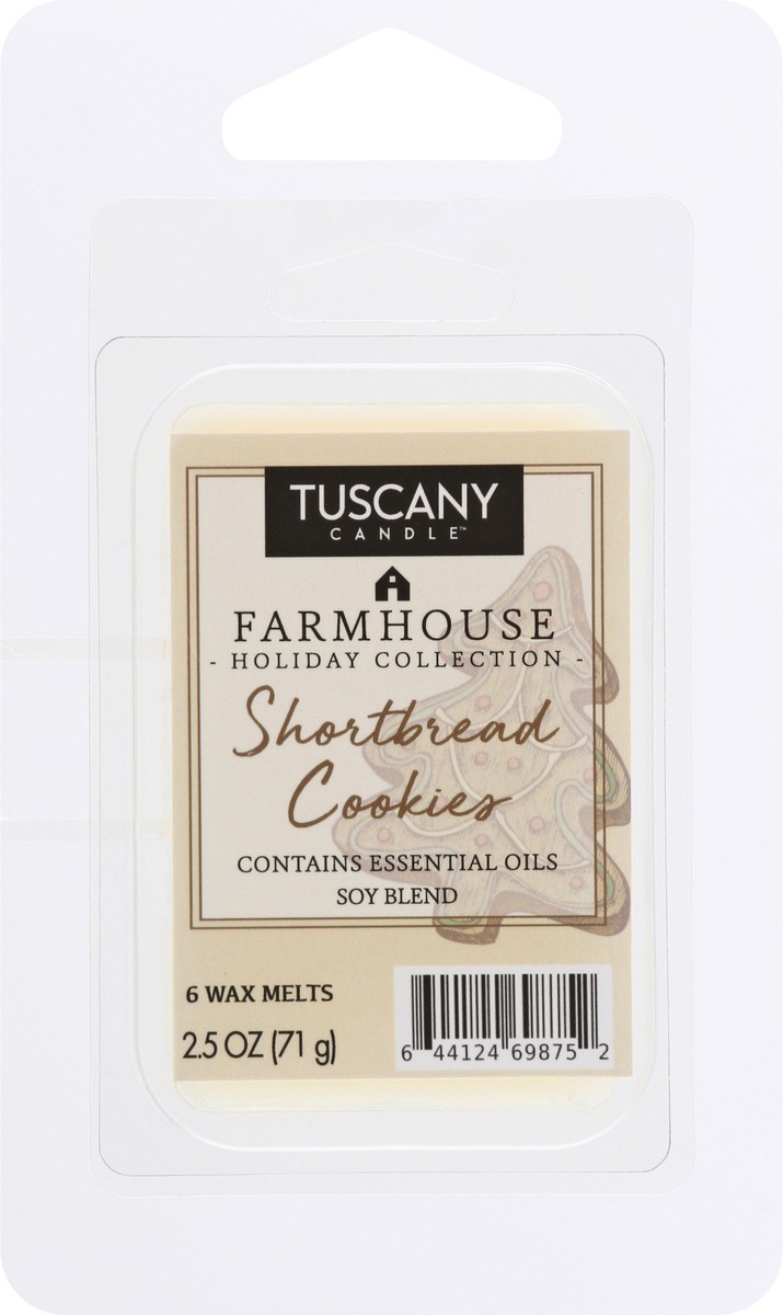 slide 1 of 7, Tuscany Candle Shortbread cookies Wax Melts 6 ea, 6 ct