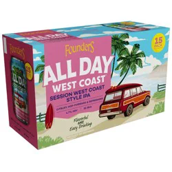 Founders All Day West Coast IPA, 15 Pack, 12 fl oz Can