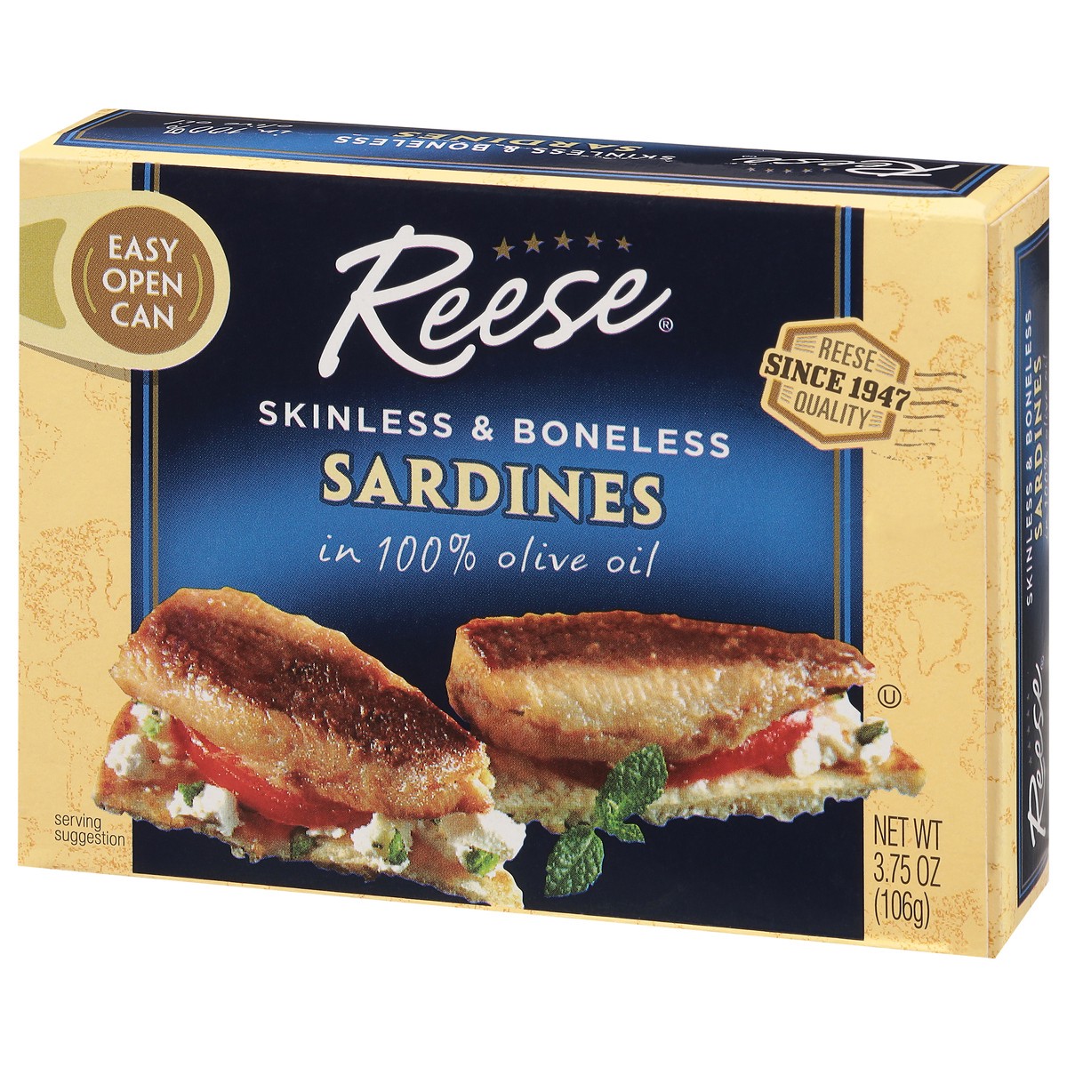 slide 7 of 11, Reese Skinless & Boneless Sardines in 100% Olive Oil - 3.75 oz, 3.75 oz