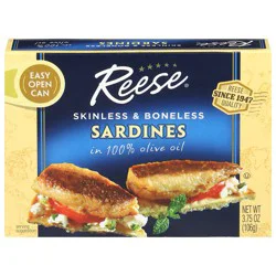 Reese Skinless & Boneless Sardines in 100% Olive Oil - 3.75 oz