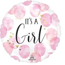 Baby Girl Balloon Mylar Jumbo 36 Inch - Each