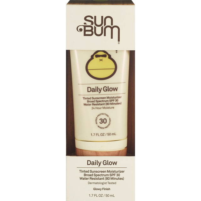 slide 1 of 1, Sun Bum Daily Glow Tinted SPF 30 Sunscreen Moisturizer 1.7 fl oz, 1.7 fl oz