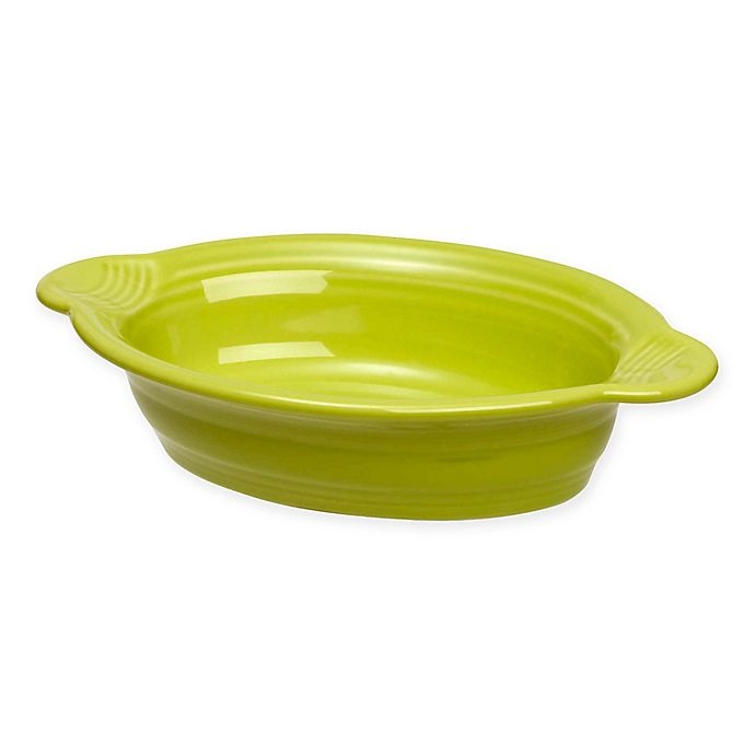 slide 1 of 2, Fiesta Oval Individual Casserole Dish - Lemongrass, 1 ct