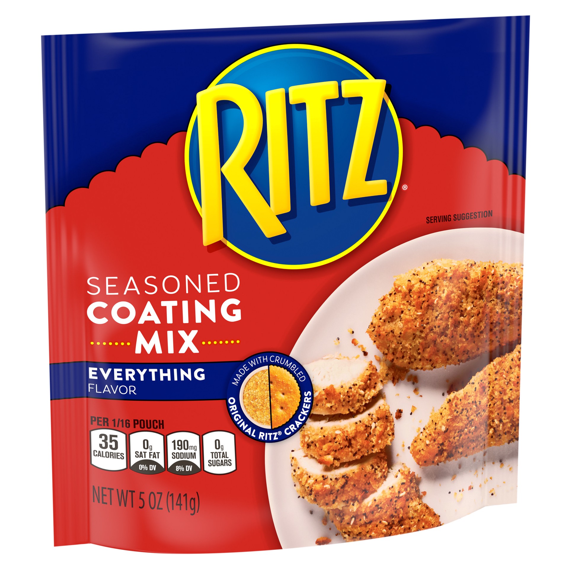 slide 4 of 5, Ritz Everything Flavored Seasoned Cracker Coating Mix, 5 oz Bag, 5 oz