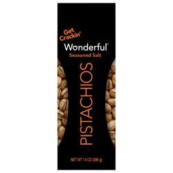 Wonderful Pistachios, In Shell Seasoned Salt Flavored Nuts, 14 Ounce Bag
