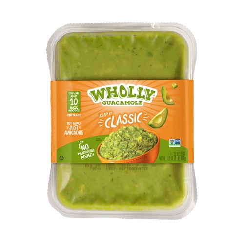 slide 1 of 1, Wholly Guacamole Classic Guacamole Tray, 2 lb