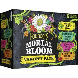 Founders Brewing Co. Mortal Bloom Variety Pack, 12 Pack, 12 fl oz, ABV varies