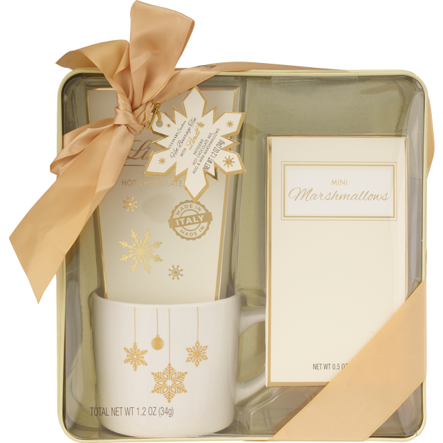 slide 1 of 1, Lindt, Hot Cocoa Tin Gift, 12.8 Oz, 1 ct