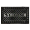 slide 5 of 9, Mohawk Welcome Faux Grass Scraper Black Mat, 18" X 30", 18 in