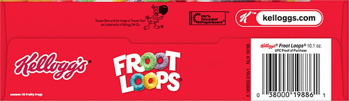 slide 3 of 8, Froot Loops Kellogg's Froot Loops Breakfast Cereal, Kids Cereal, Family Breakfast, Original, 10.1oz Box, 1 Box, 10.1 oz