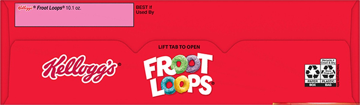 slide 7 of 8, Froot Loops Kellogg's Froot Loops Breakfast Cereal, Kids Cereal, Family Breakfast, Original, 10.1oz Box, 1 Box, 10.1 oz