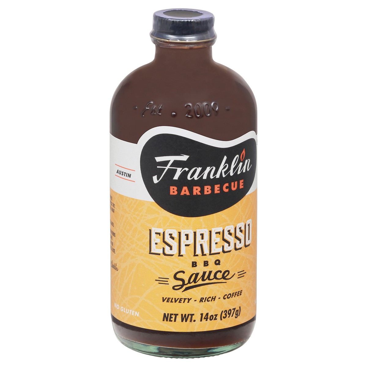 slide 10 of 13, Franklin Barbecue Espresso BBQ Sauce 14 oz Bottle, 14 oz