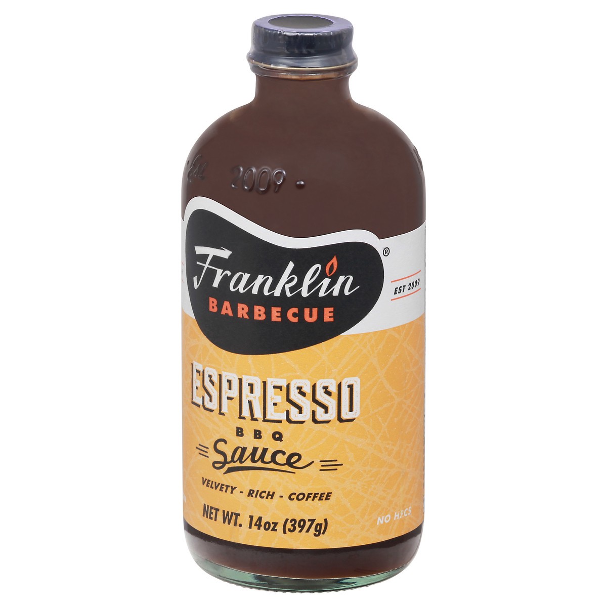 slide 13 of 13, Franklin Barbecue Espresso BBQ Sauce 14 oz Bottle, 14 oz