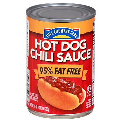 slide 1 of 1, Hill Country Fare Hot Dog Chili Sauce, 10 oz