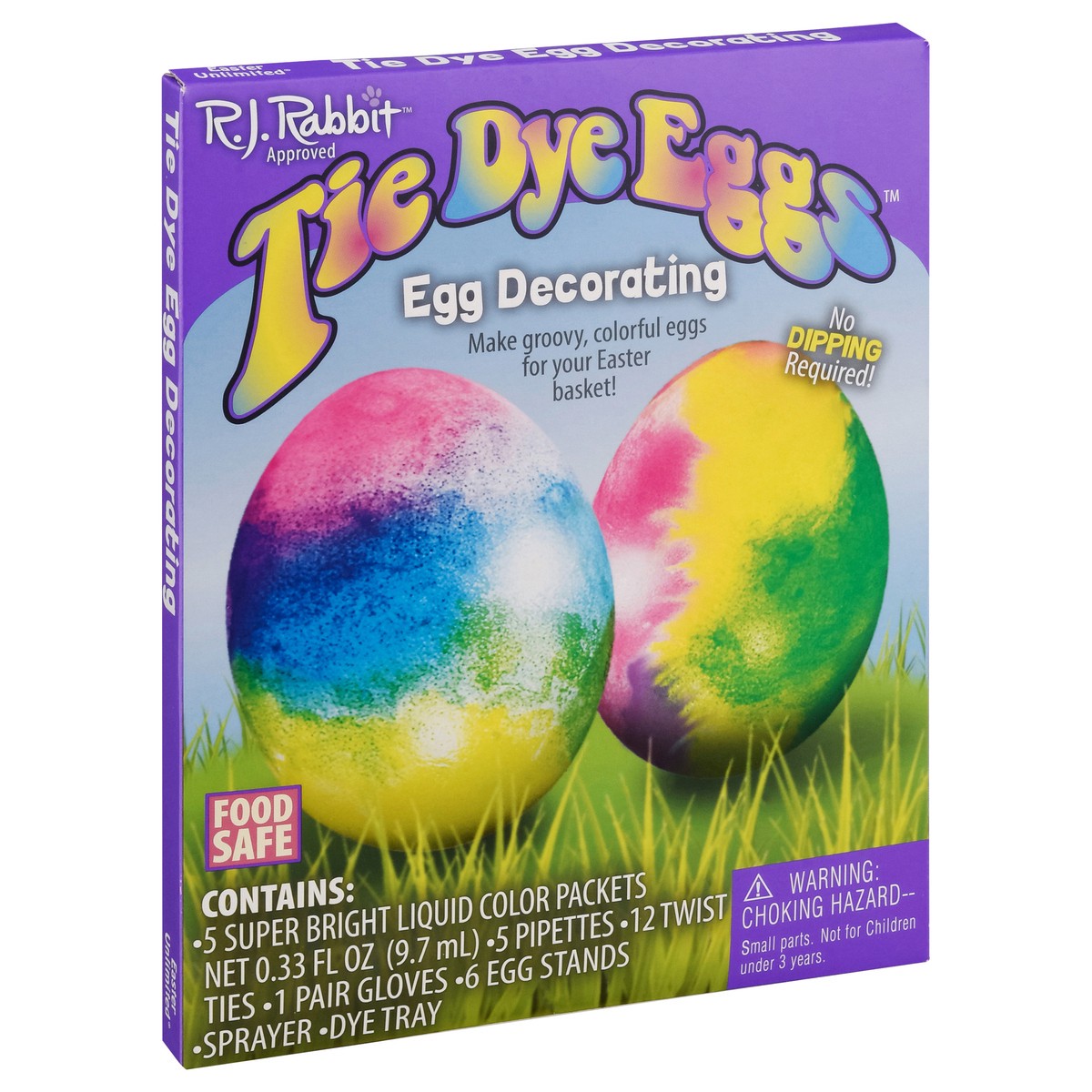 slide 7 of 12, R.J. Rabbit Tie Dye Eggs Egg Decorating 1 ea, 1 ct