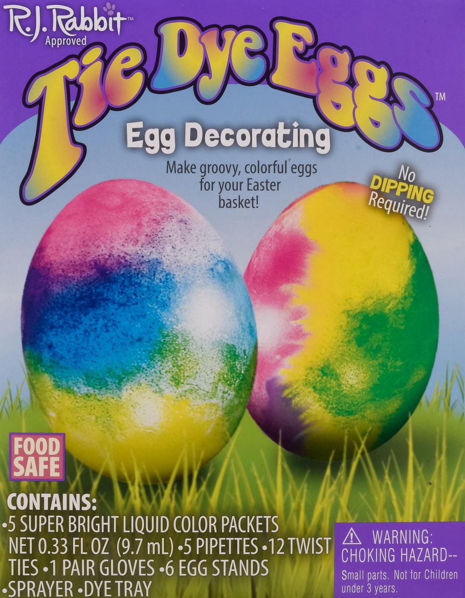 slide 2 of 12, R.J. Rabbit Tie Dye Eggs Egg Decorating 1 ea, 1 ct