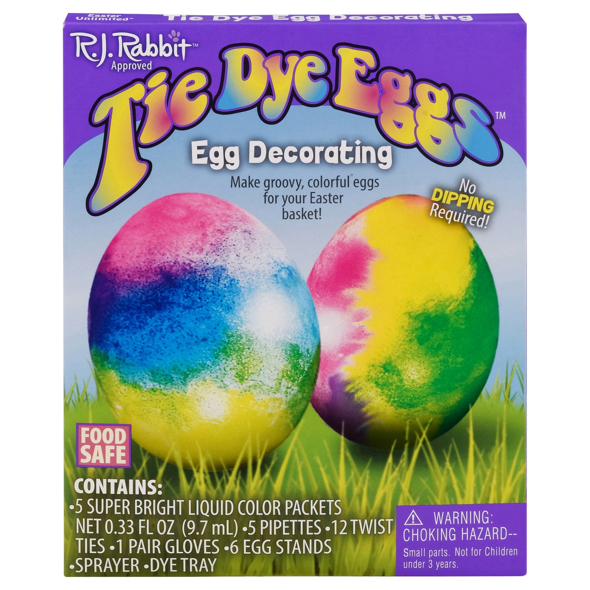 slide 11 of 12, R.J. Rabbit Tie Dye Eggs Egg Decorating 1 ea, 1 ct