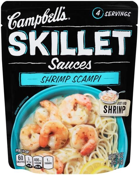 slide 1 of 2, Campbell's Shrimp Scampi Skillet Sauces, 9 oz