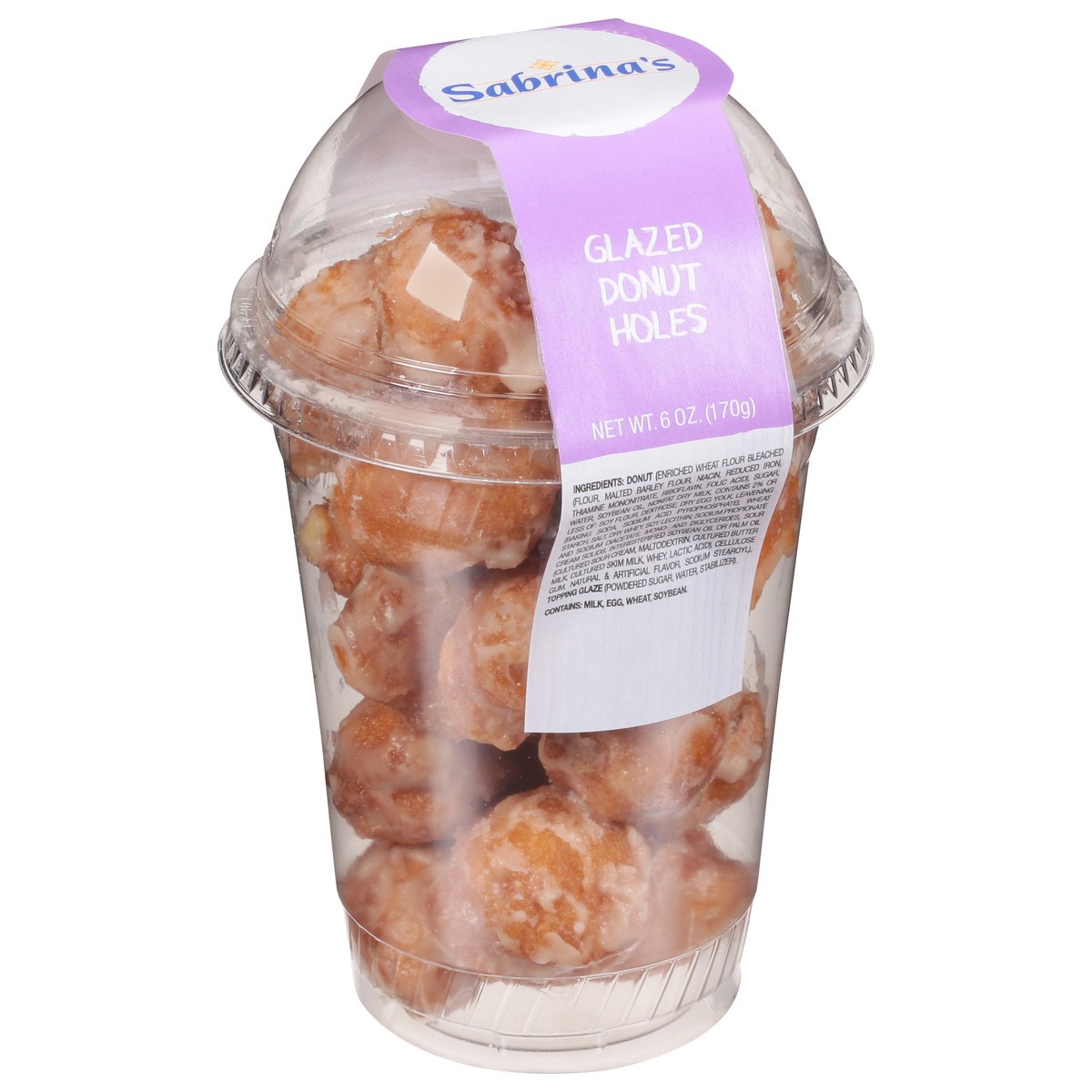 slide 2 of 11, Sabrina's Glazed Donut Hole Cup, 6 oz