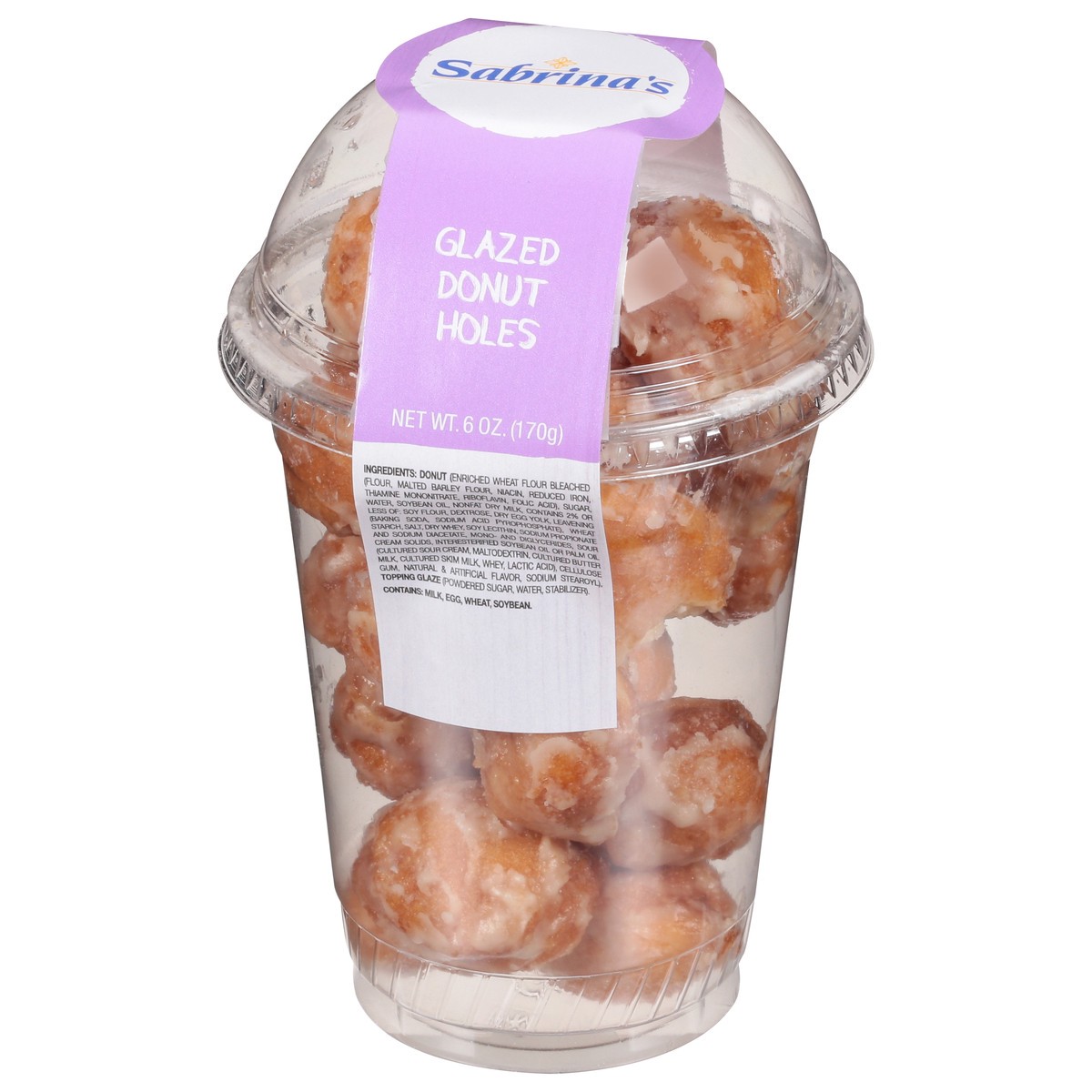 slide 6 of 11, Sabrina's Glazed Donut Hole Cup, 6 oz