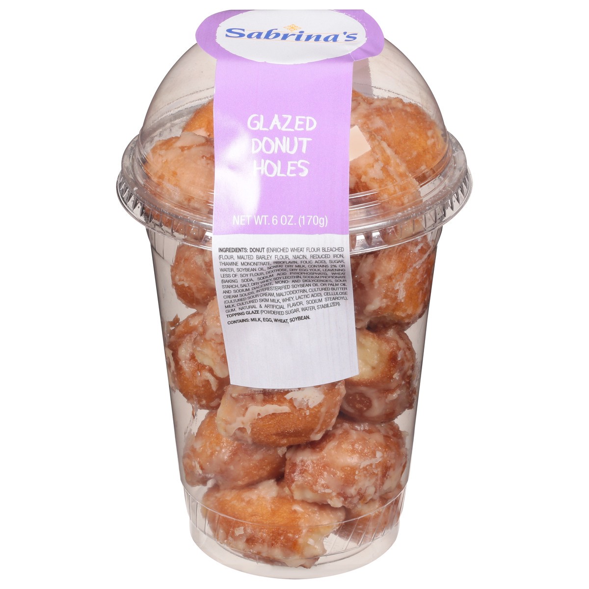slide 11 of 11, Sabrina's Glazed Donut Hole Cup, 6 oz