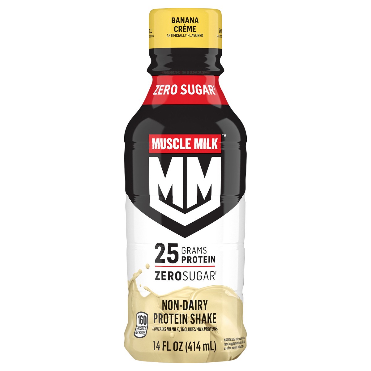 slide 1 of 6, Muscle Milk Banana Creme Protein Shake, 14 fl oz