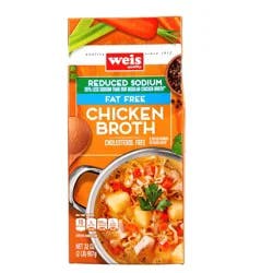 Weis Quality Reduced Sodium Chicken Broth
