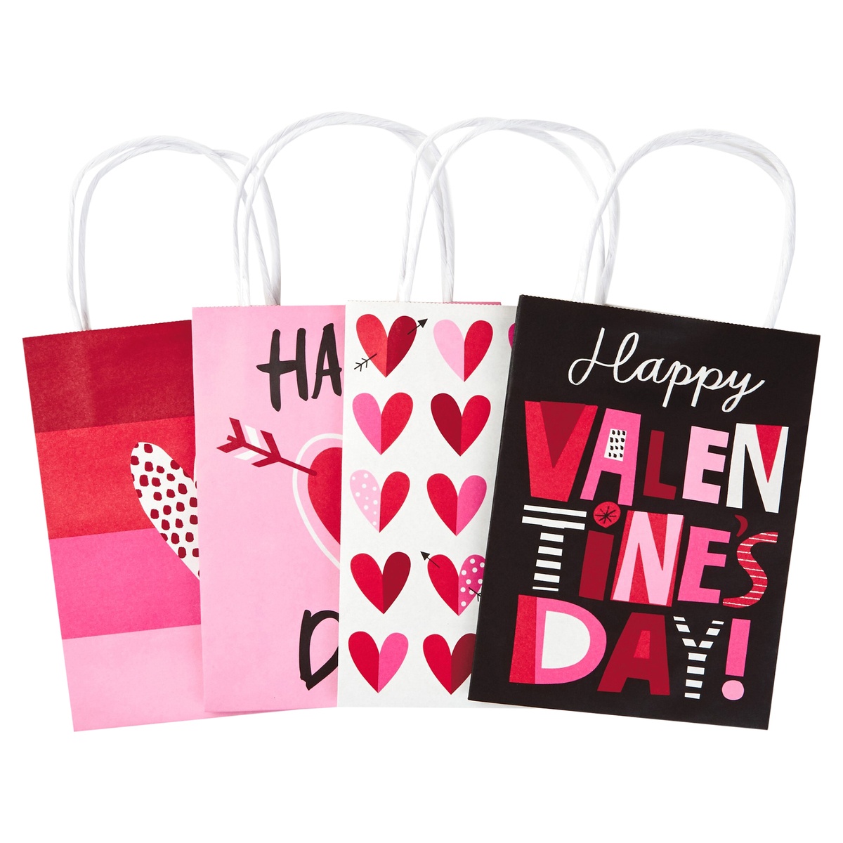 slide 3 of 3, Hallmark Valentine Hearts Small Stiff Handle Gift Bag Bundle, 3.6 oz