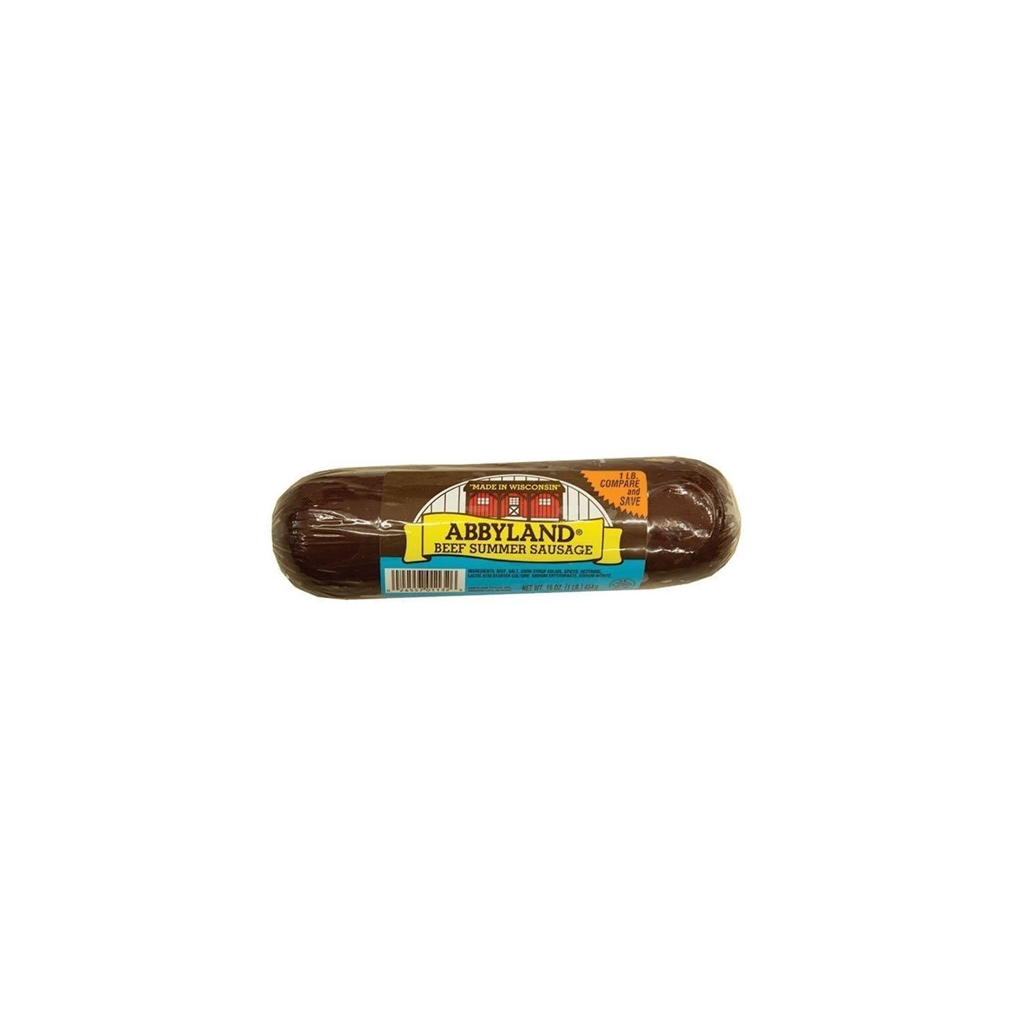 slide 1 of 1, Abbyland Beef Summer Sausage, 16 oz