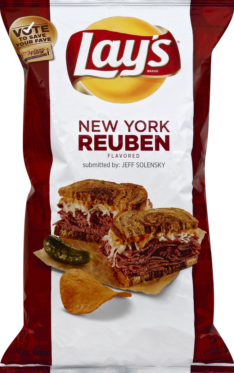 slide 2 of 6, Lay's New York Reuben Potato Chips, 7.75 oz