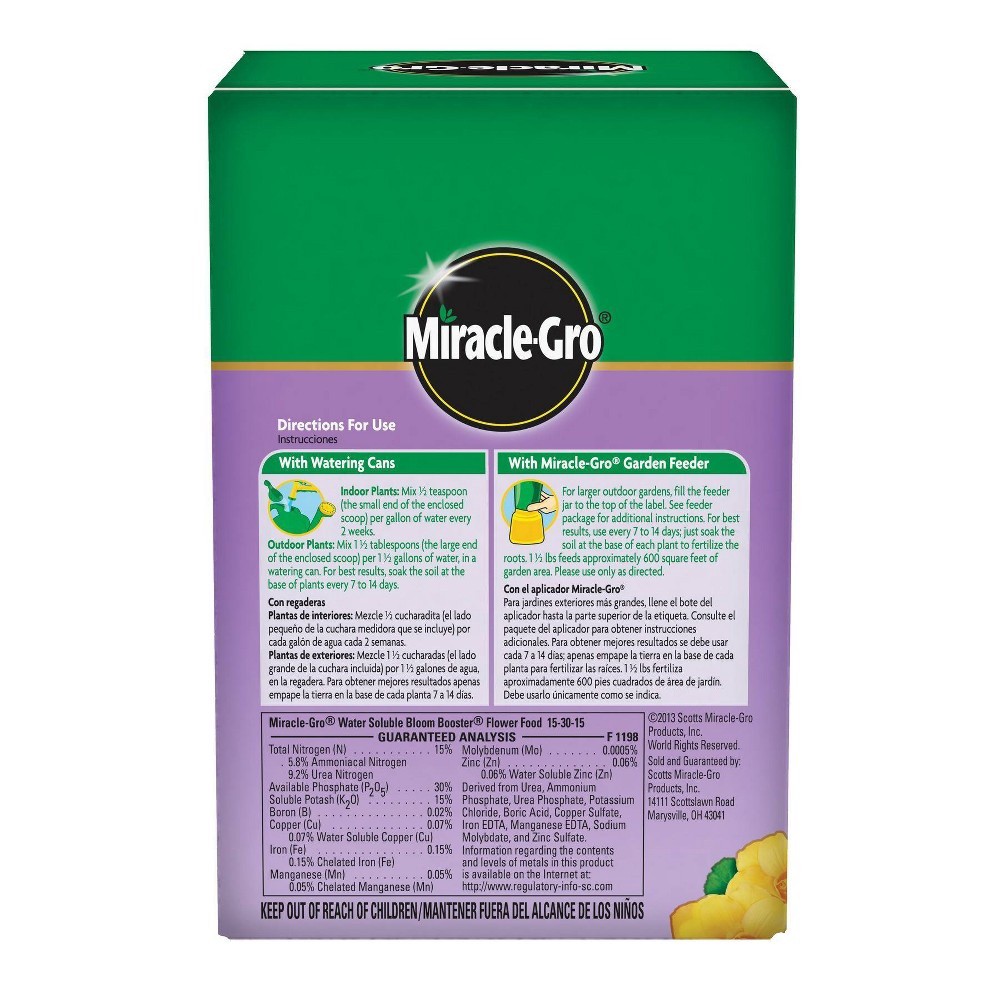 slide 6 of 11, Miracle-Gro Flower Food 1.5 lb, 1.5 lb