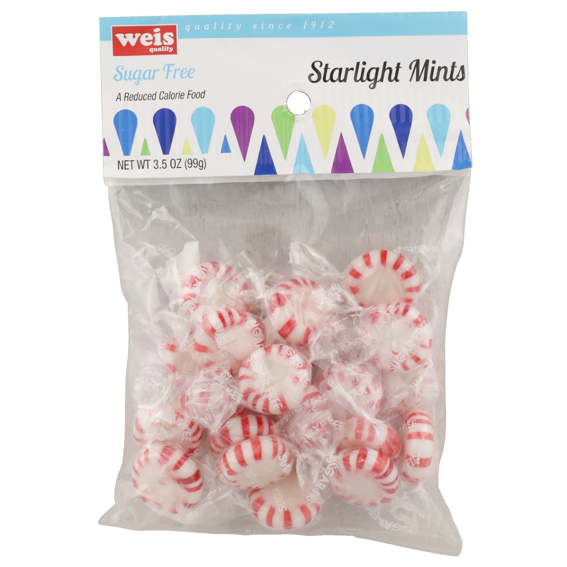 slide 1 of 1, Weis Quality Sugar Free Starlight Mints, 3.5 oz