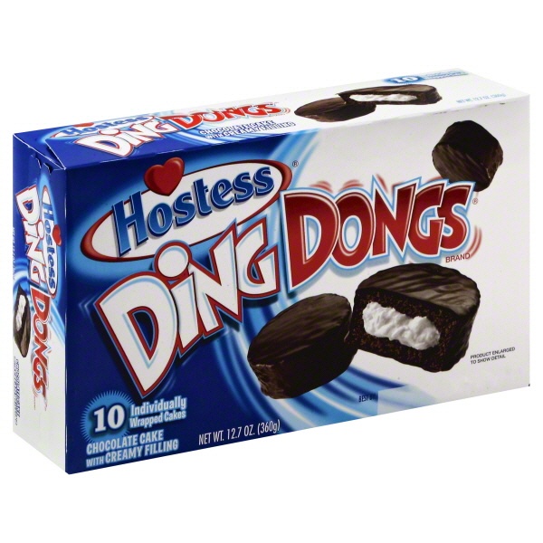 slide 1 of 1, Hostess Ding Dongs, 12 ct; 12.7 oz