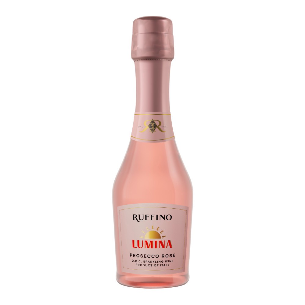 slide 1 of 7, Ruffino Prosecco DOC, Italian Rose Sparkling Wine, 187 mL Mini Bottle, 6.32 fl oz