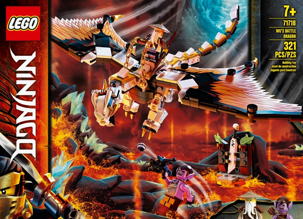 slide 1 of 7, LEGO NINJAGO Wu's Battle Dragon Ninja Battle Set Building Toy, 1 pc