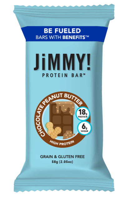 slide 1 of 1, Jimmybar Jimmy! Clean Protein Bar, Chocolate Peanut Butter, 2.05 oz