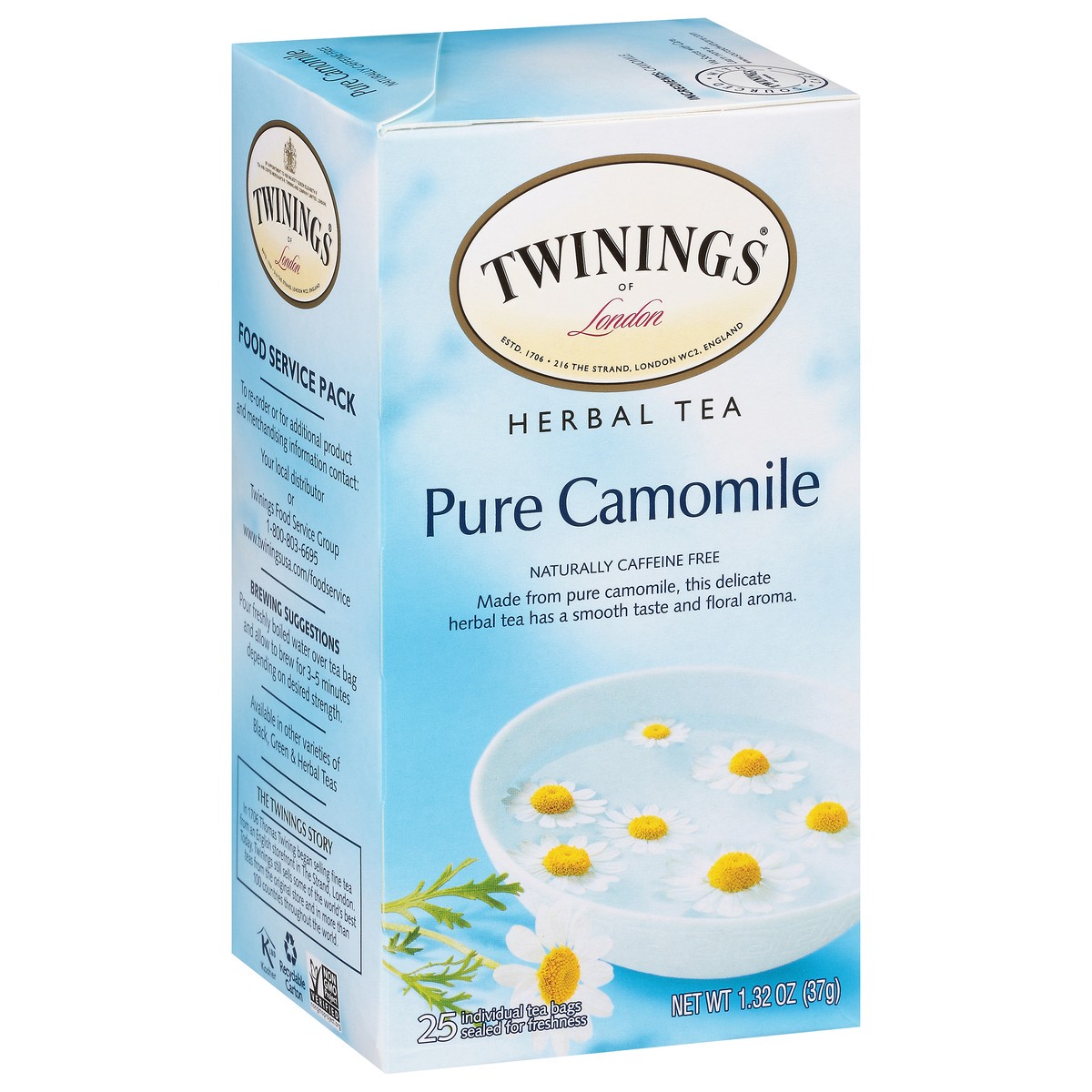 slide 8 of 9, Twinings Pure Camomile Herbal Tea Bags - 25 ct; 1.32 oz, 25 ct