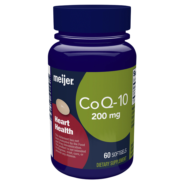 slide 1 of 1, Meijer Co Q-10 Softgel, 60 ct; 200 mg