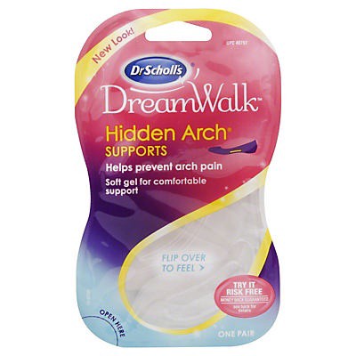 slide 1 of 1, Dr. Scholl's DreamWalk Hidden Arch Supports for Women, 2 ct