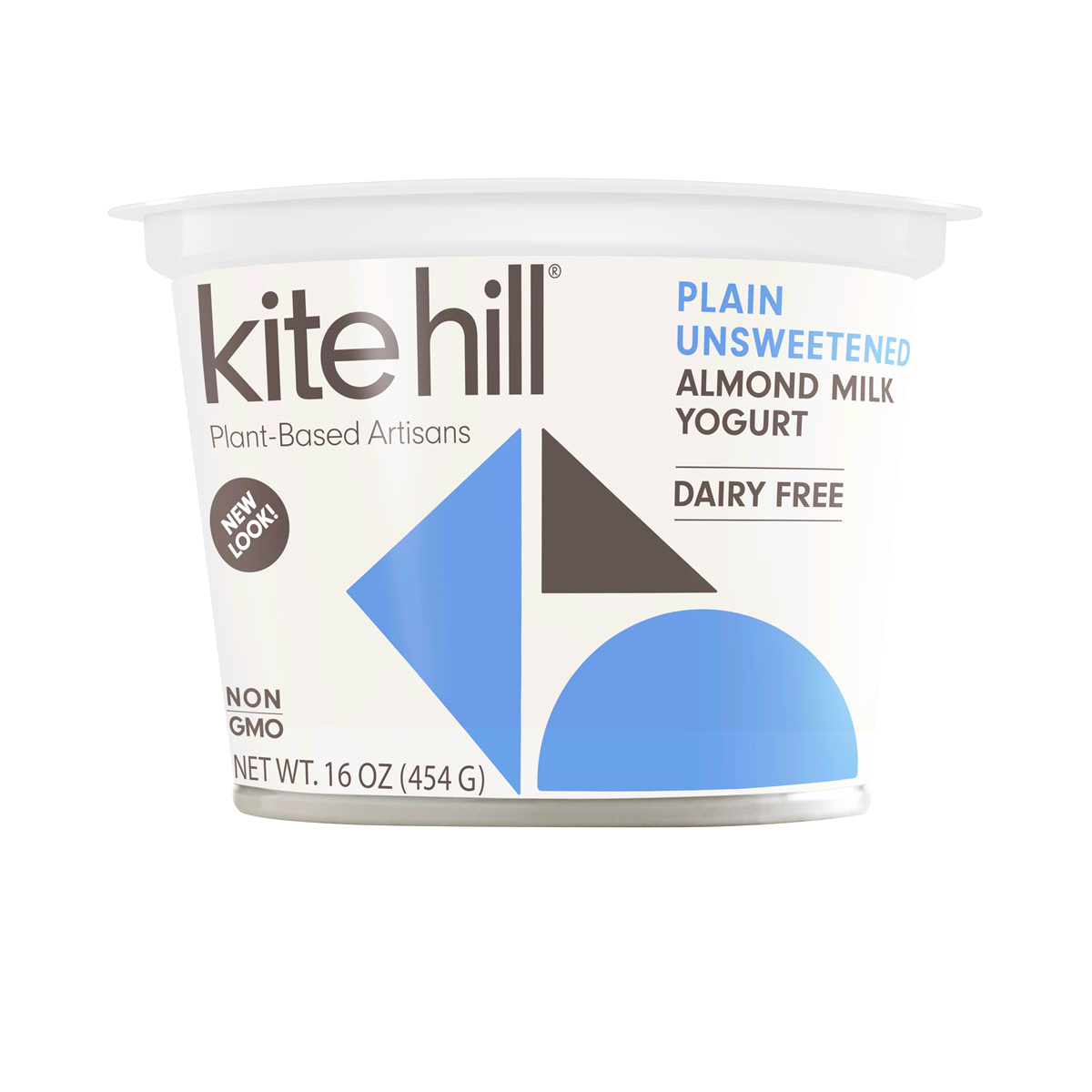 slide 1 of 9, Kite Hill Plain Unsweetened Almond Milk Yogurt, 16 fl oz