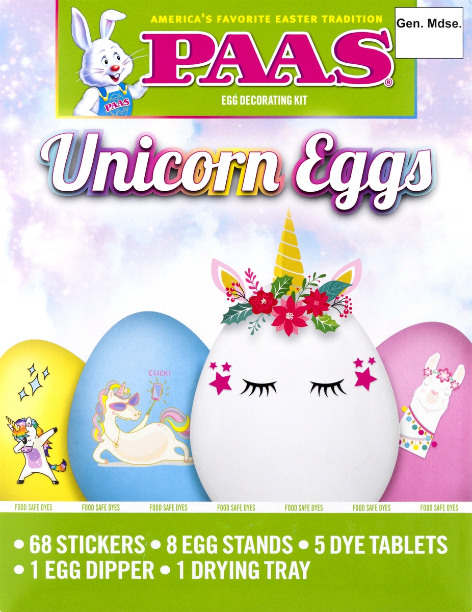 slide 8 of 9, PAAS Easter Unicorn Eggs Decorating Kit, 1 ct