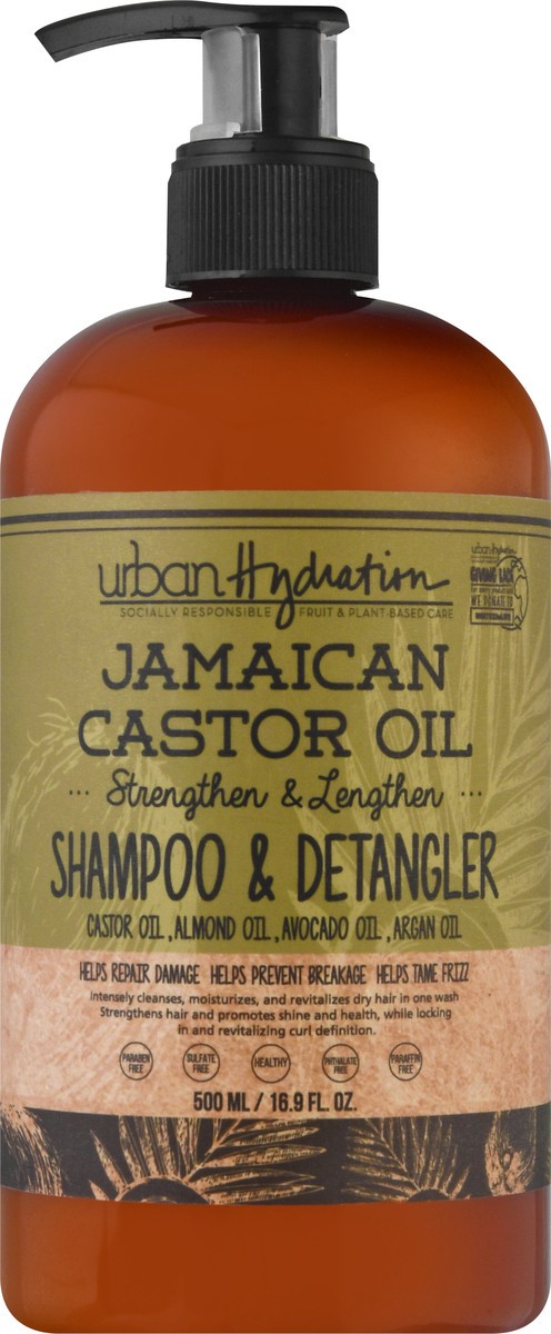 slide 6 of 12, Urban Hydration Jamaican Castor Oil Strengthen & Lengthen Shampoo & Detangler 500 ml, 500 ml