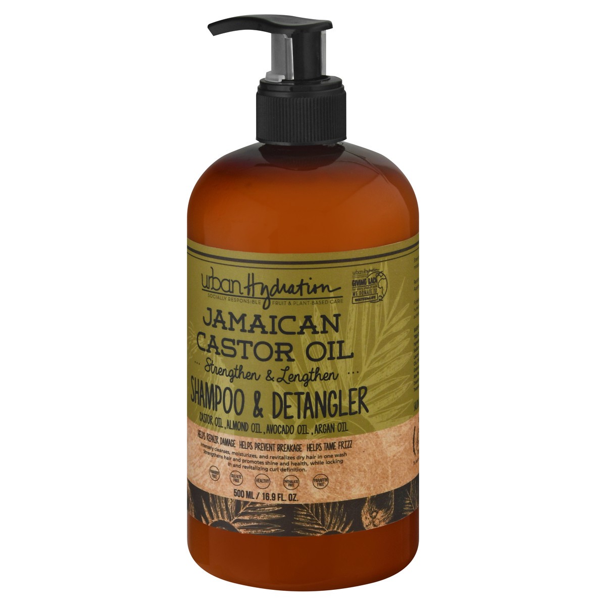 slide 11 of 12, Urban Hydration Jamaican Castor Oil Strengthen & Lengthen Shampoo & Detangler 500 ml, 500 ml