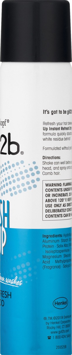 slide 6 of 9, Schwarzkopf Got2b Fresh It Up Instant Refresh Dry Shampoo 6.2 oz, 6.2 oz