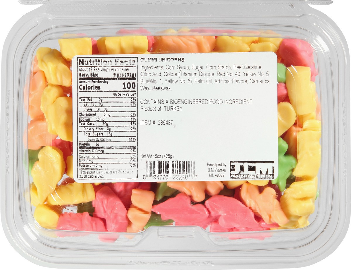 slide 9 of 9, JLM Manufacturing Gummi Unicorns 15 oz, 15 oz