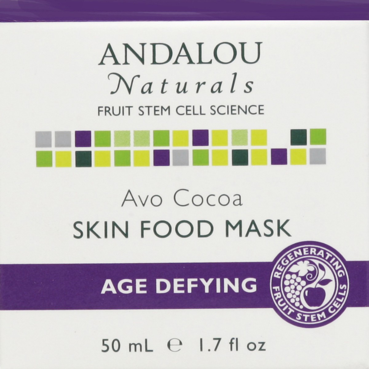 slide 5 of 5, Andalou Naturals Age-Defying Avo Cocoa Skin Food Mask, 1.7 oz